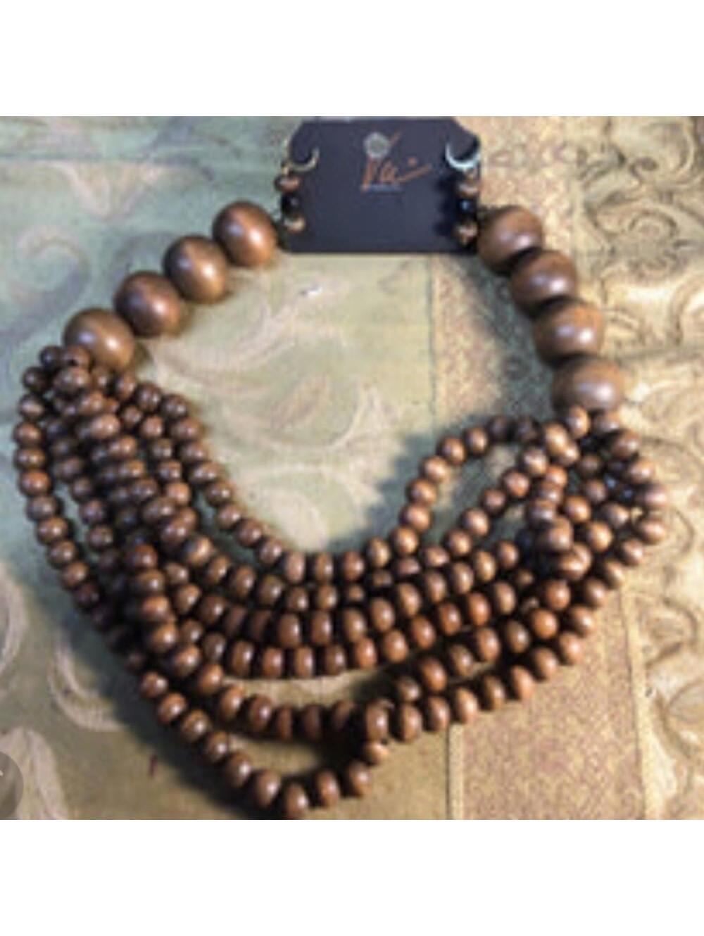 Boss Beads Necklace Earrings